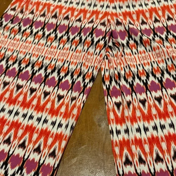 Boston Proper Red and Purple Patterned Pants - Picture 14 of 14